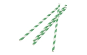 Groen Wit Papieren rietjes