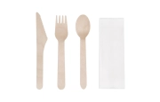Houten bestekset